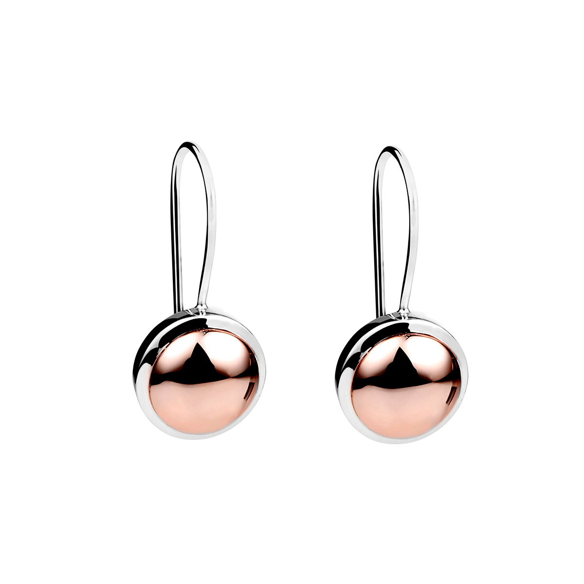 Rosy Glow Earrings (Rose Gold Plate/Silver)