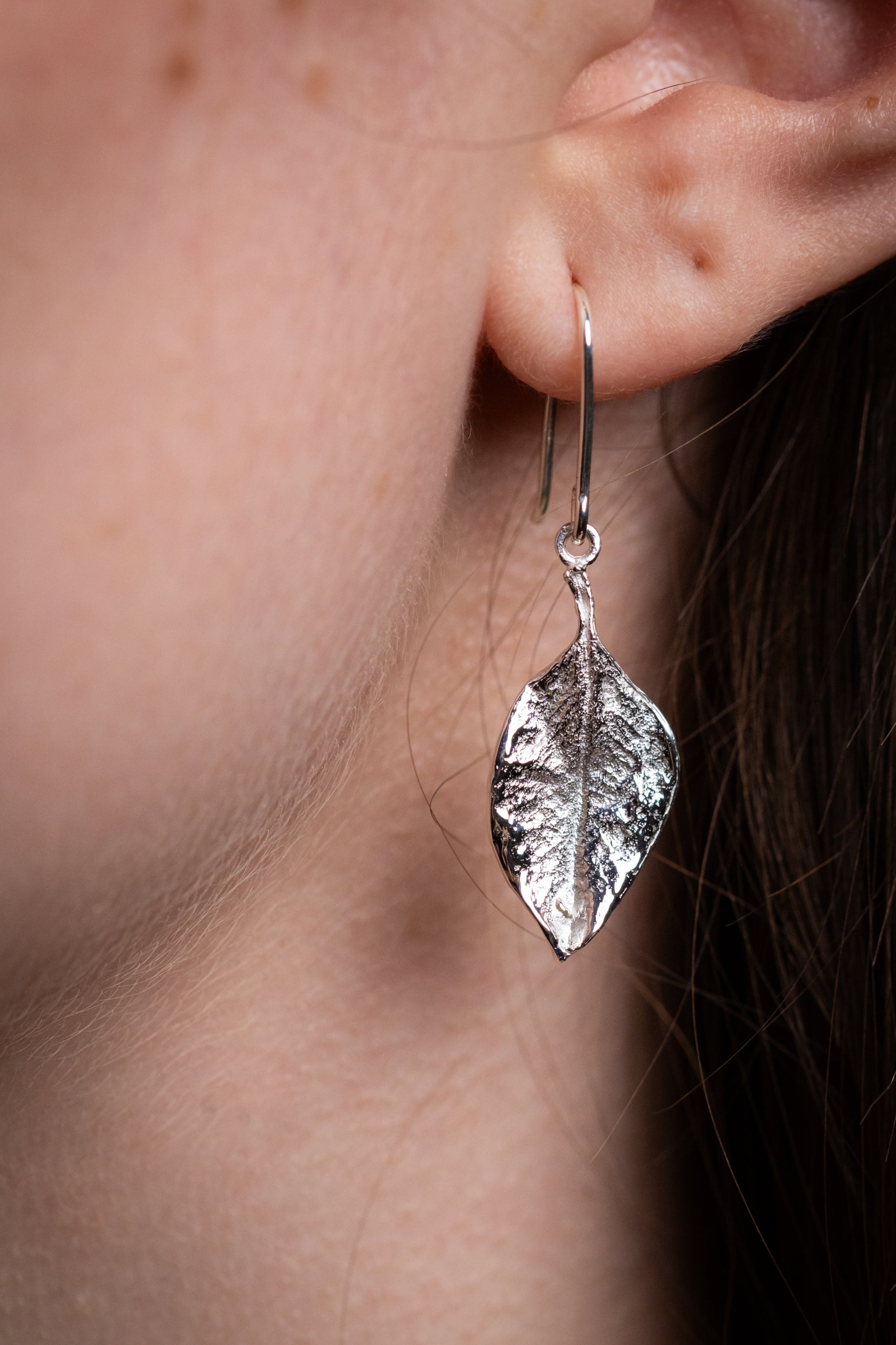 Sterling Silver Pohutukawa Drop Earrings