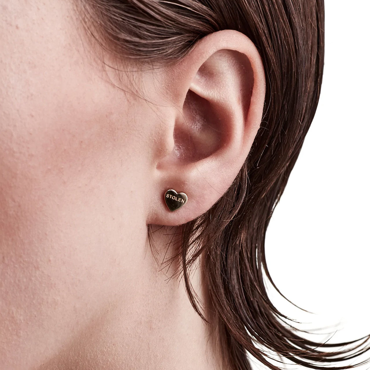 Stolen Heart Earrings - Gold Plated