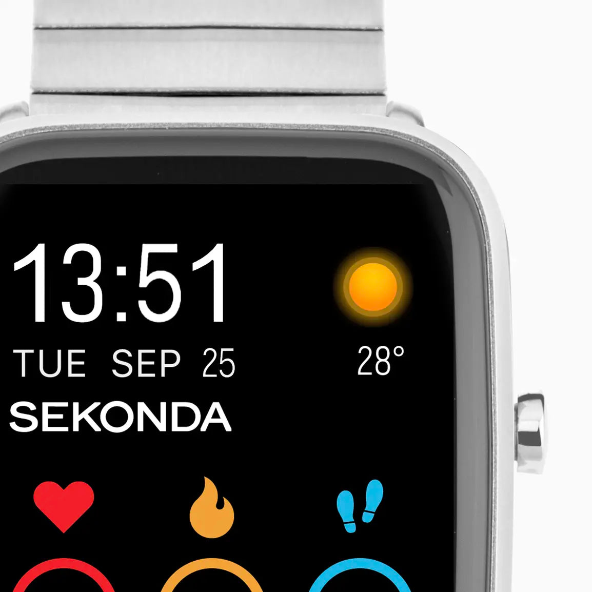 Sekonda Motion Plus Smart Watch | Silver Alloy Case & Stainless Steel Bracelet | 30221