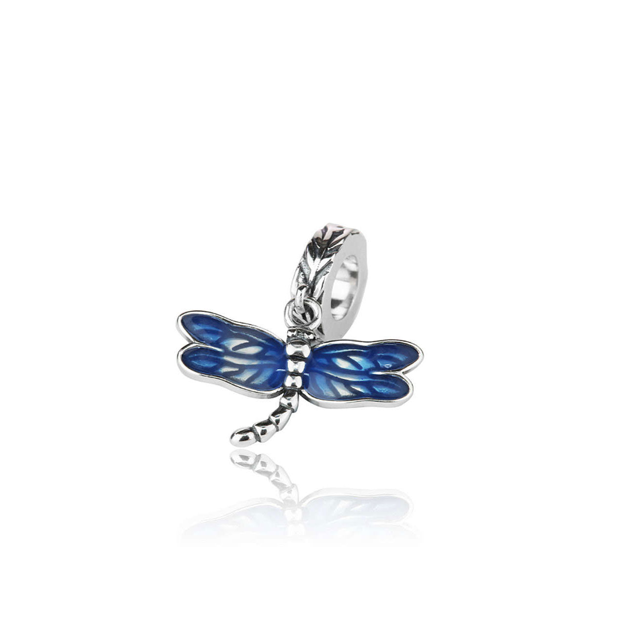 Blue Dragonfly Pendant Dangle Charm (New Beginnings)
