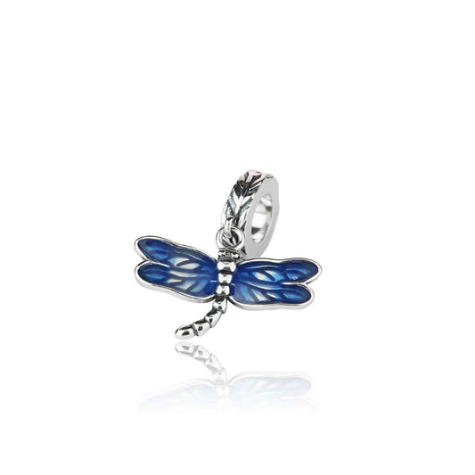 Blue Dragonfly Pendant Dangle Charm (New Beginnings)