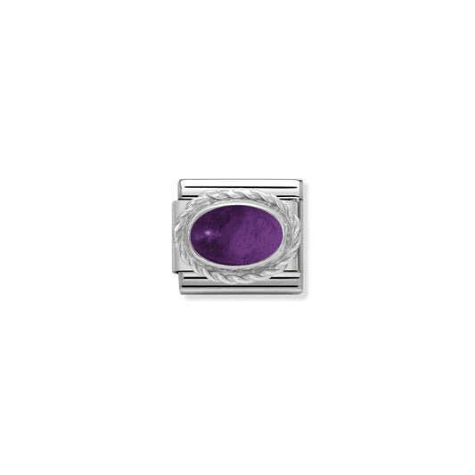 Composable Classic Link 330504/02 Amethyst Stone In 925 Silver