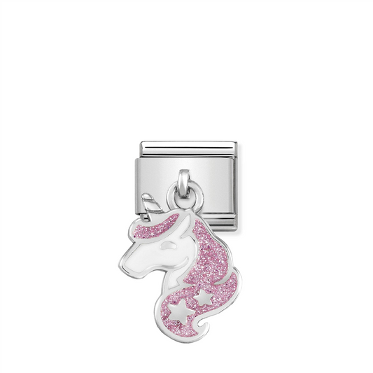 Composable Classic Link 331805/13 Glitter Unicorn Pendant