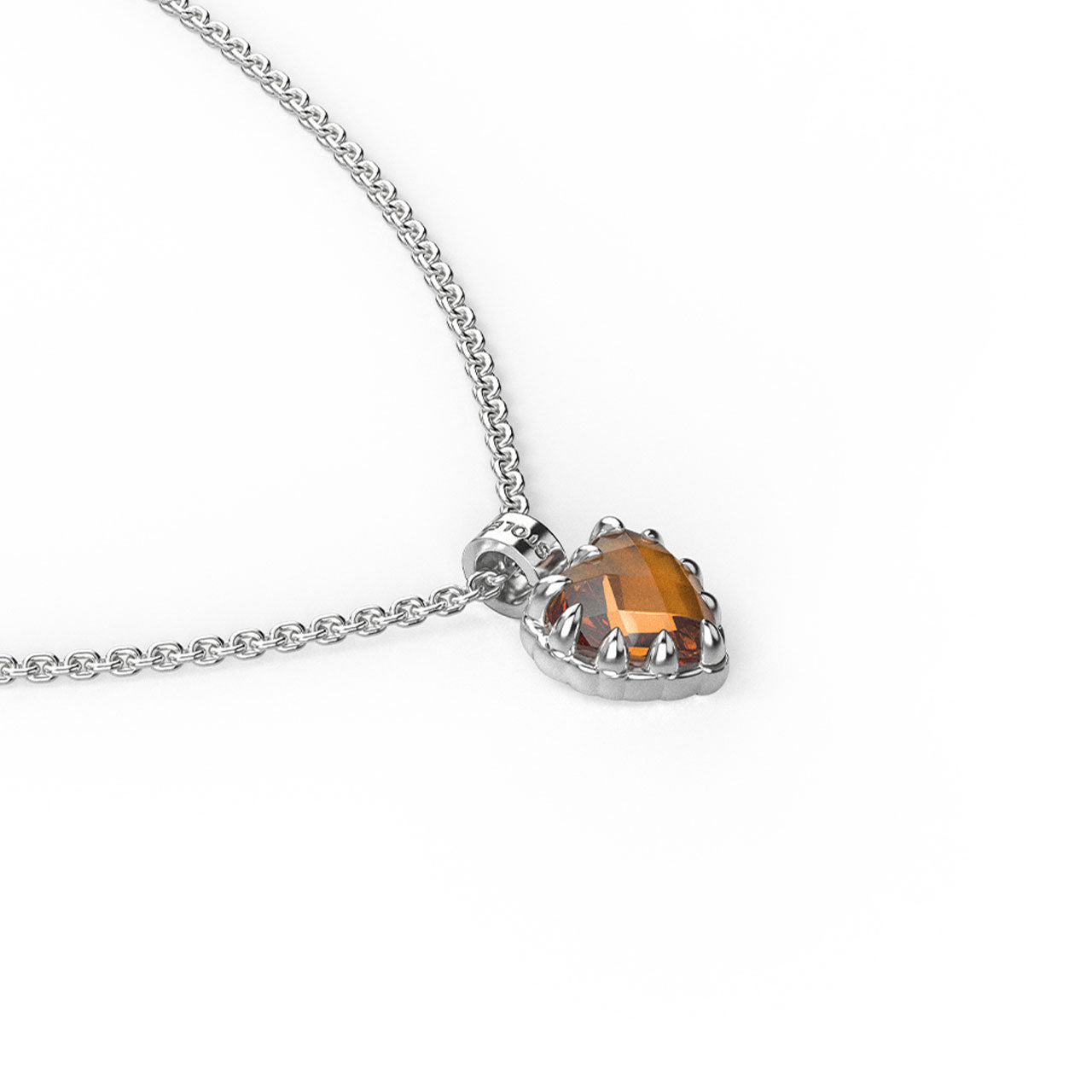 Love Claw Necklace Citrine
