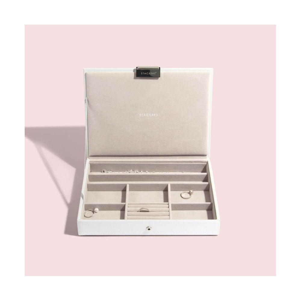 White Classic Jewellery Box Lid