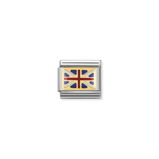 Composable Classic Link 030234/06 Great Britain Flag in 18k Gold