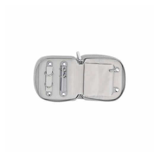 Pebble Grey Compact Jewellery Roll