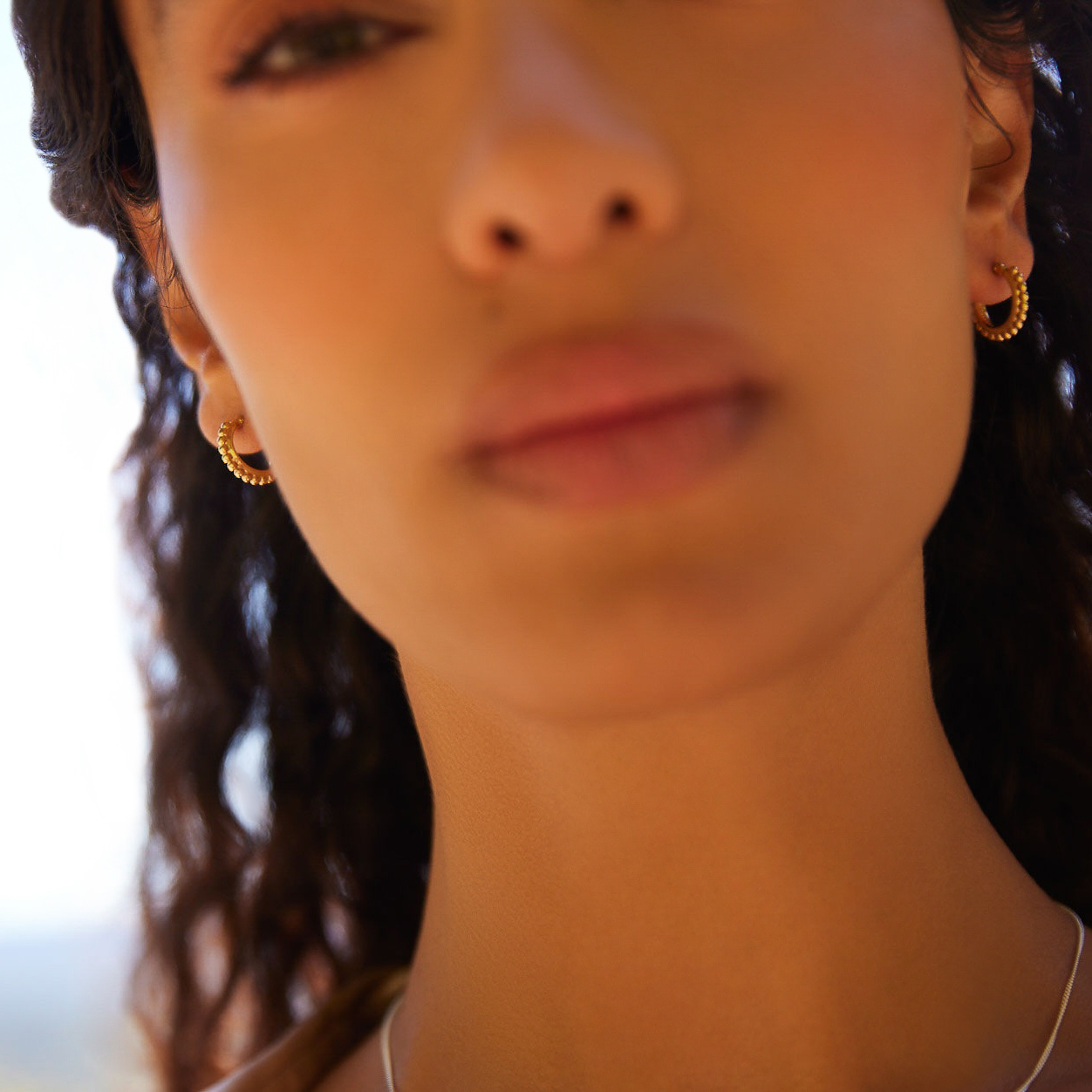 Chia Hoop Earrings - Gold Plated