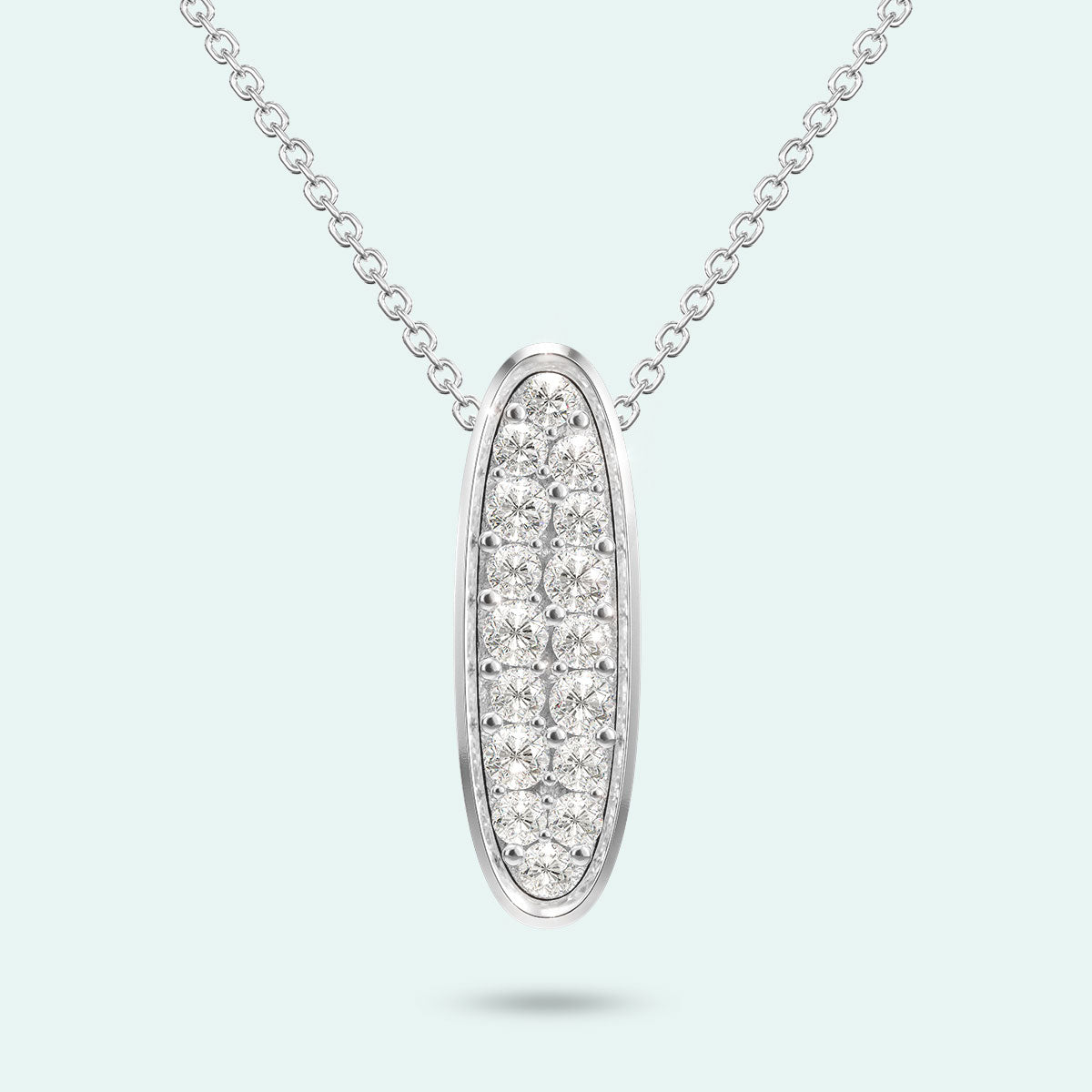 Sterling Silver The Collette Crystal Pendant