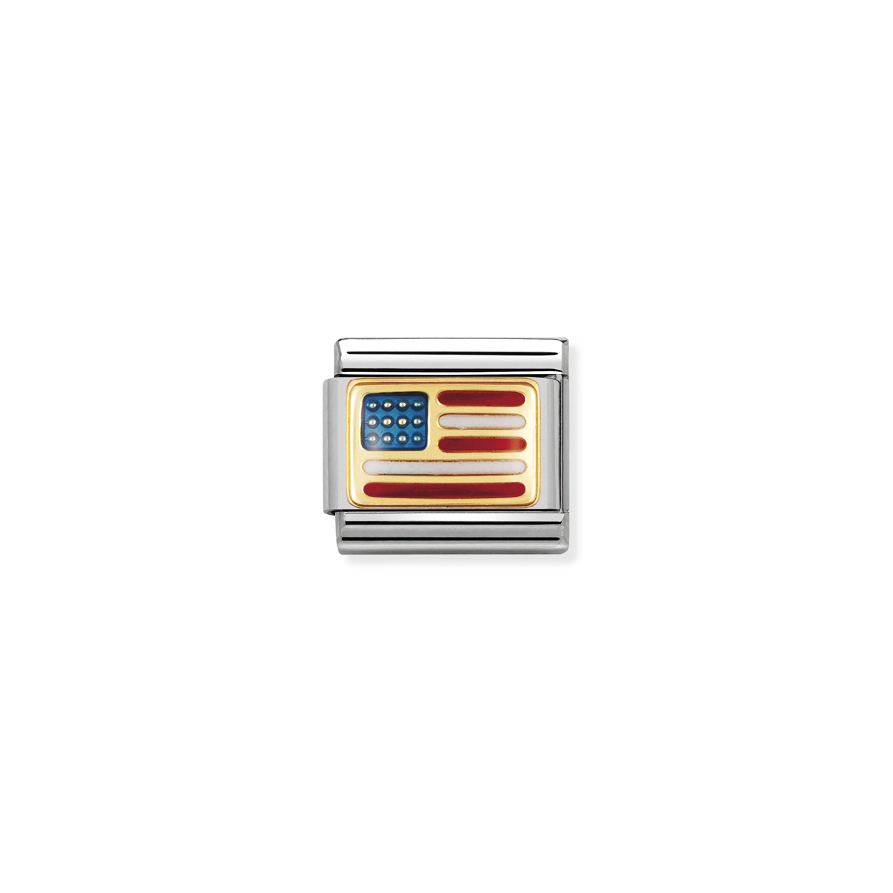 Composable Classic Link 030235/04 Usa Flag in 18k Gold