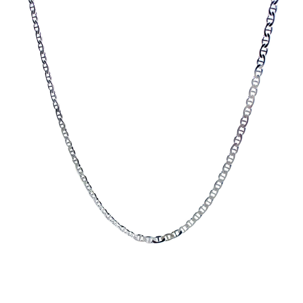 50cm Sterling Silver AND100 Diamond Cut Anchor Chain