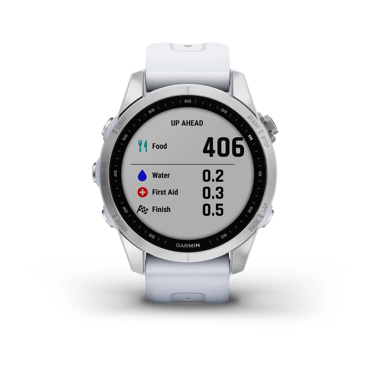 fēnix® 7S – Standard Edition - Silver with Whitestone Band - 010-02539-03
