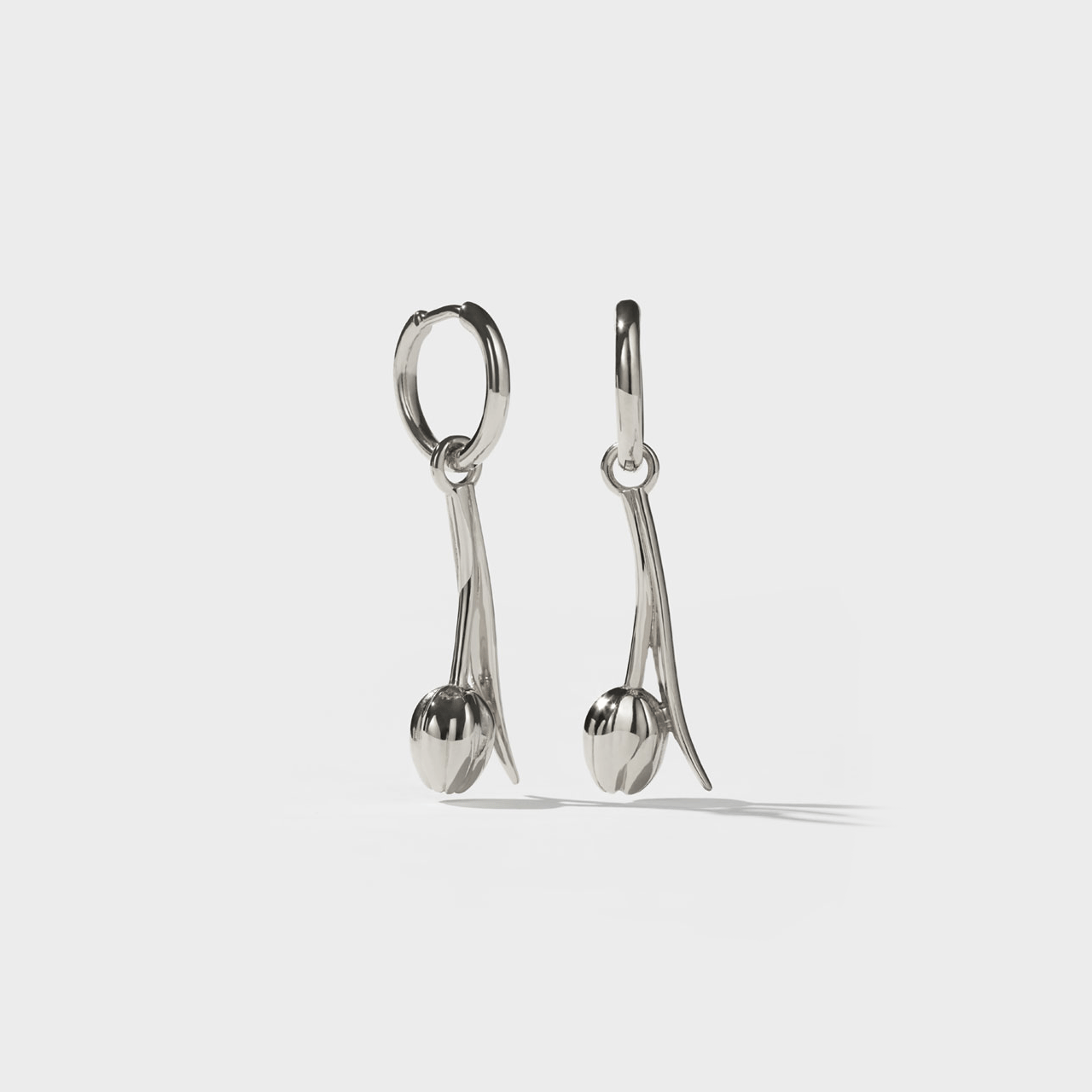 Sterling Silver Tulip Earrings