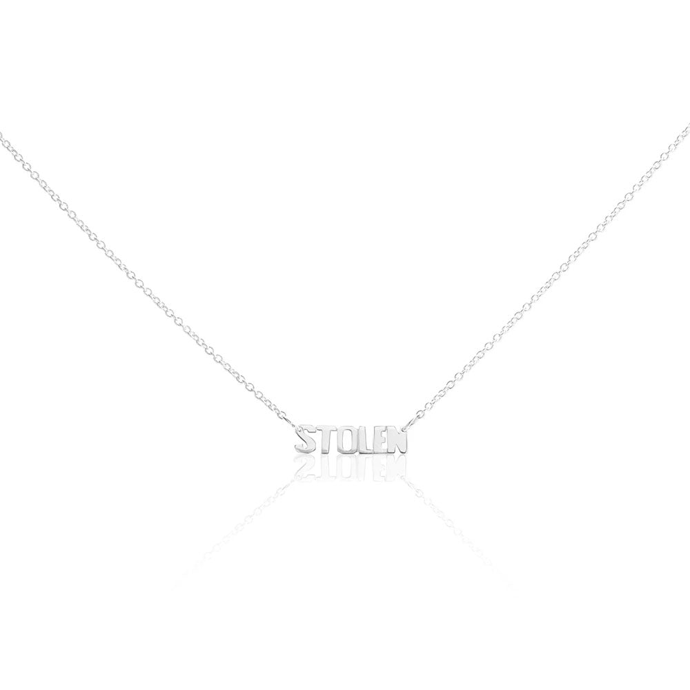 Stolen Block Necklace