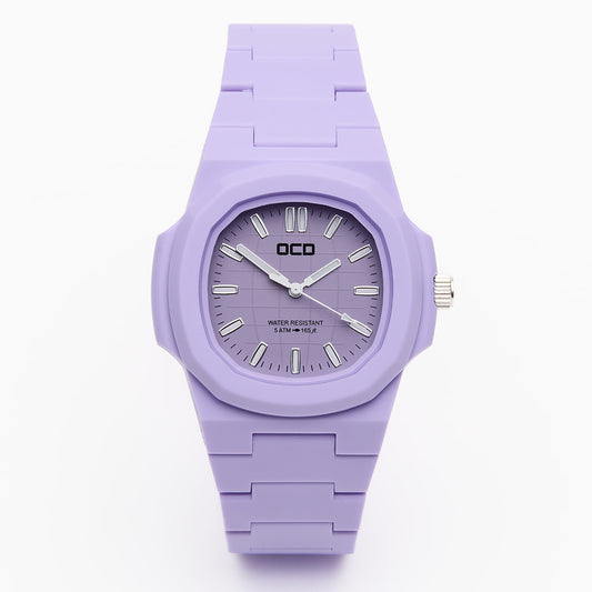 Purple Unisex Fashion Bright Colour Pop Watch