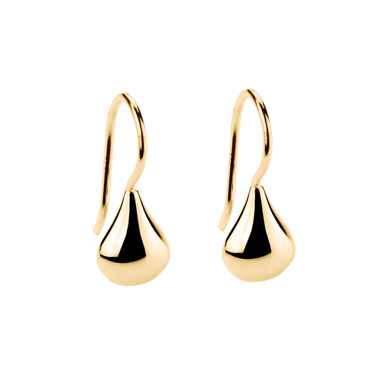 Baby Tears Drop Earrings - Gold Plated