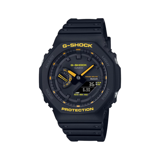 G-Shock Carbon Core Guard Tough Solar Slim Duo - Black & Yellow - GAB2100CY-1A