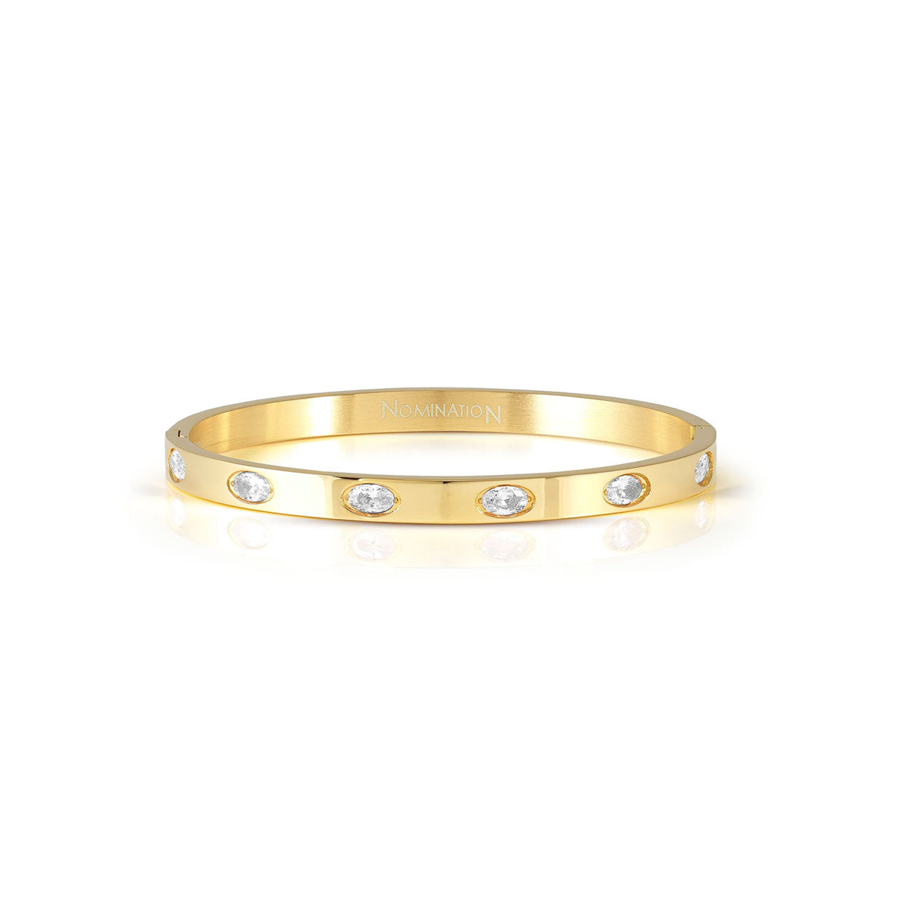 Pretty Bangles 029516/7/8/020 Gold With White CZ