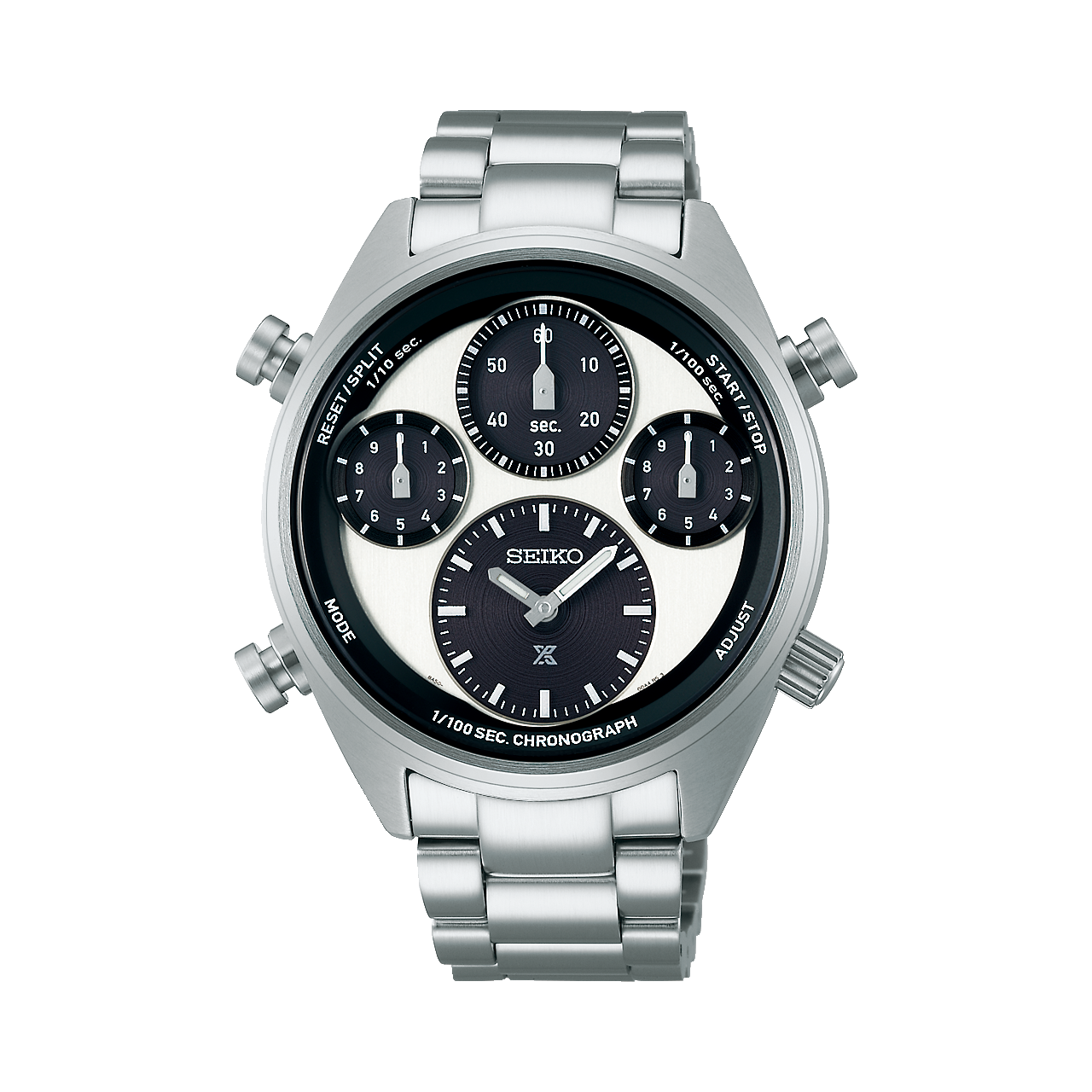 Seiko - SFJ001P Prospex ‘Panda’ One Hundredth of a Second Speedtimer Solar Chronograph Watch