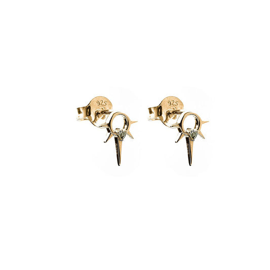 Micro Spike Studs - Gold Plated