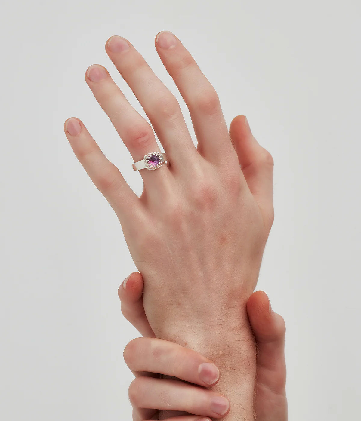 Baby Claw Ring Mystic Quartz