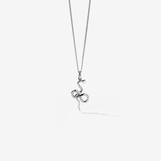 Sterling Silver Medusa Necklace - 50cm