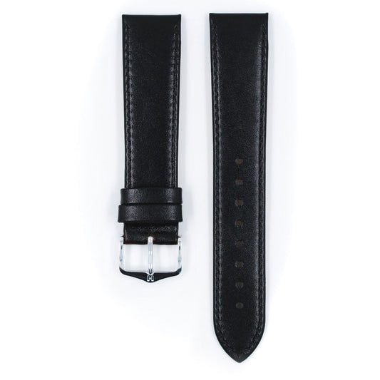 Osiris - 20mm Black Leather Watch Strap