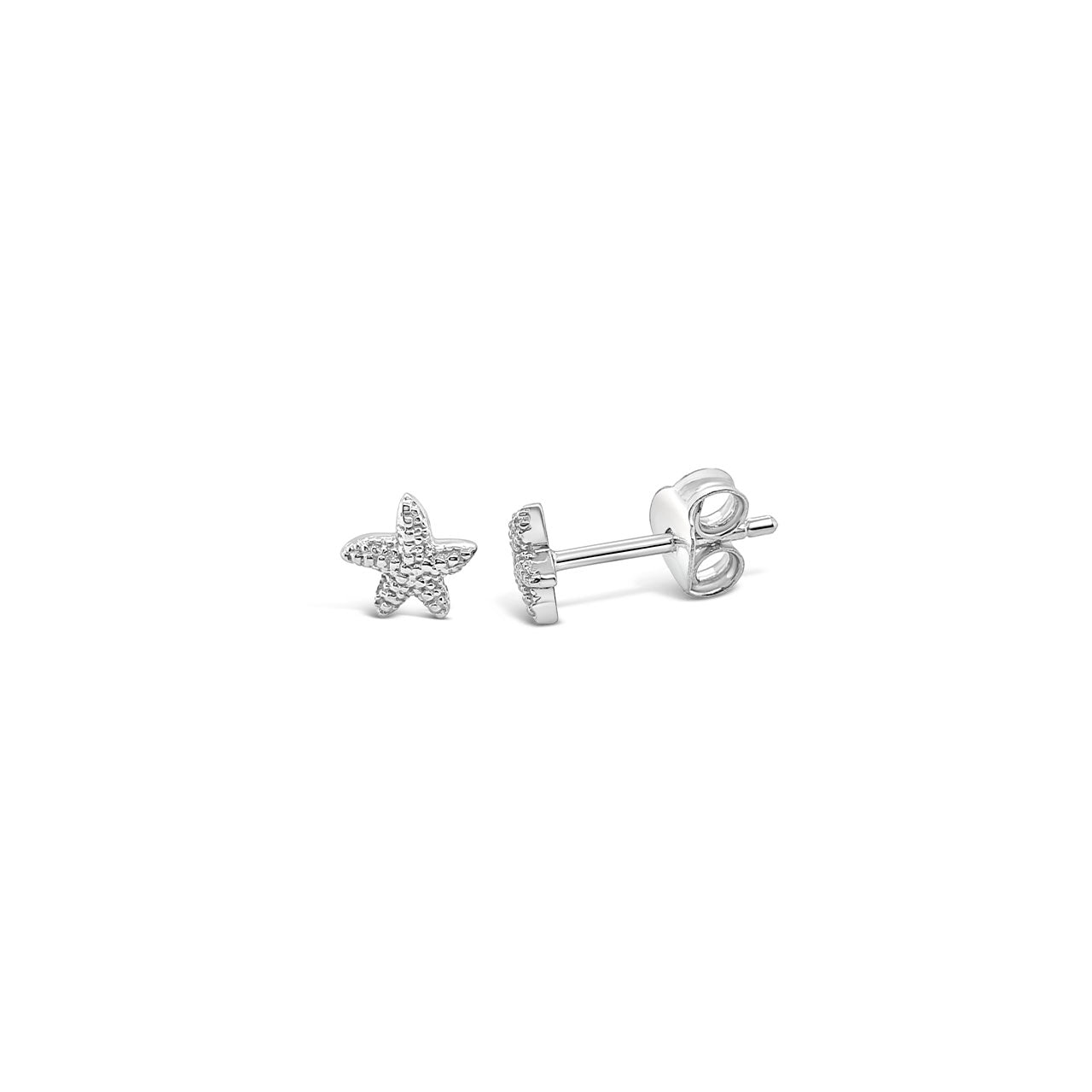 Sterling Silver Starfish Stud Earrings