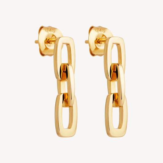 The Marchioness Chain Earrings - Gold Plated