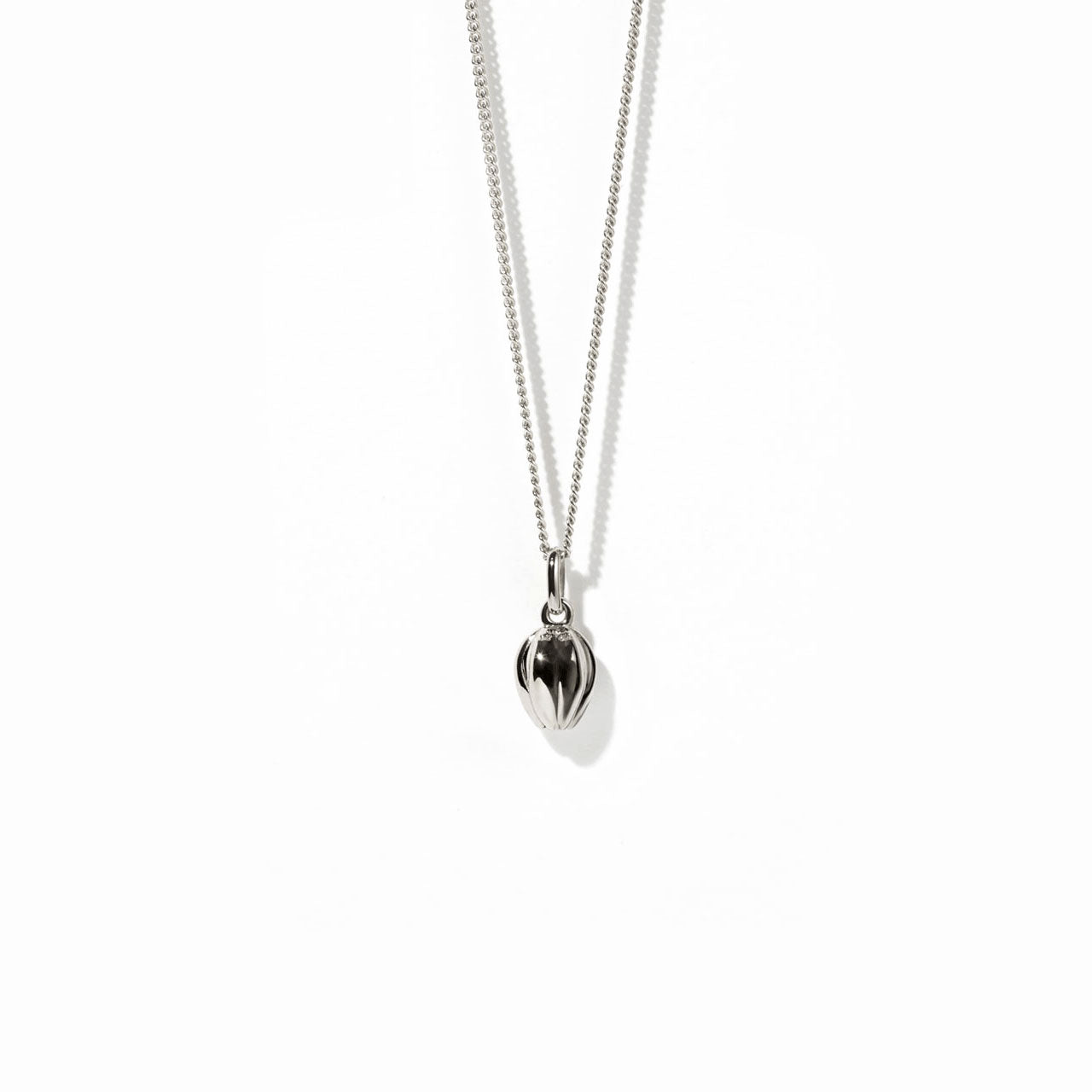 Sterling Silver Tulip Charm Necklace