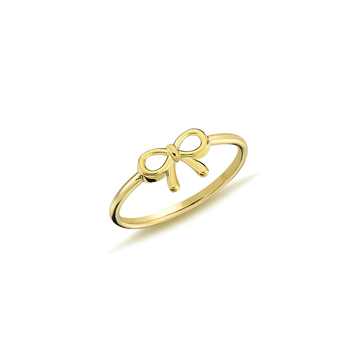 9k Yellow Gold Bow Ring