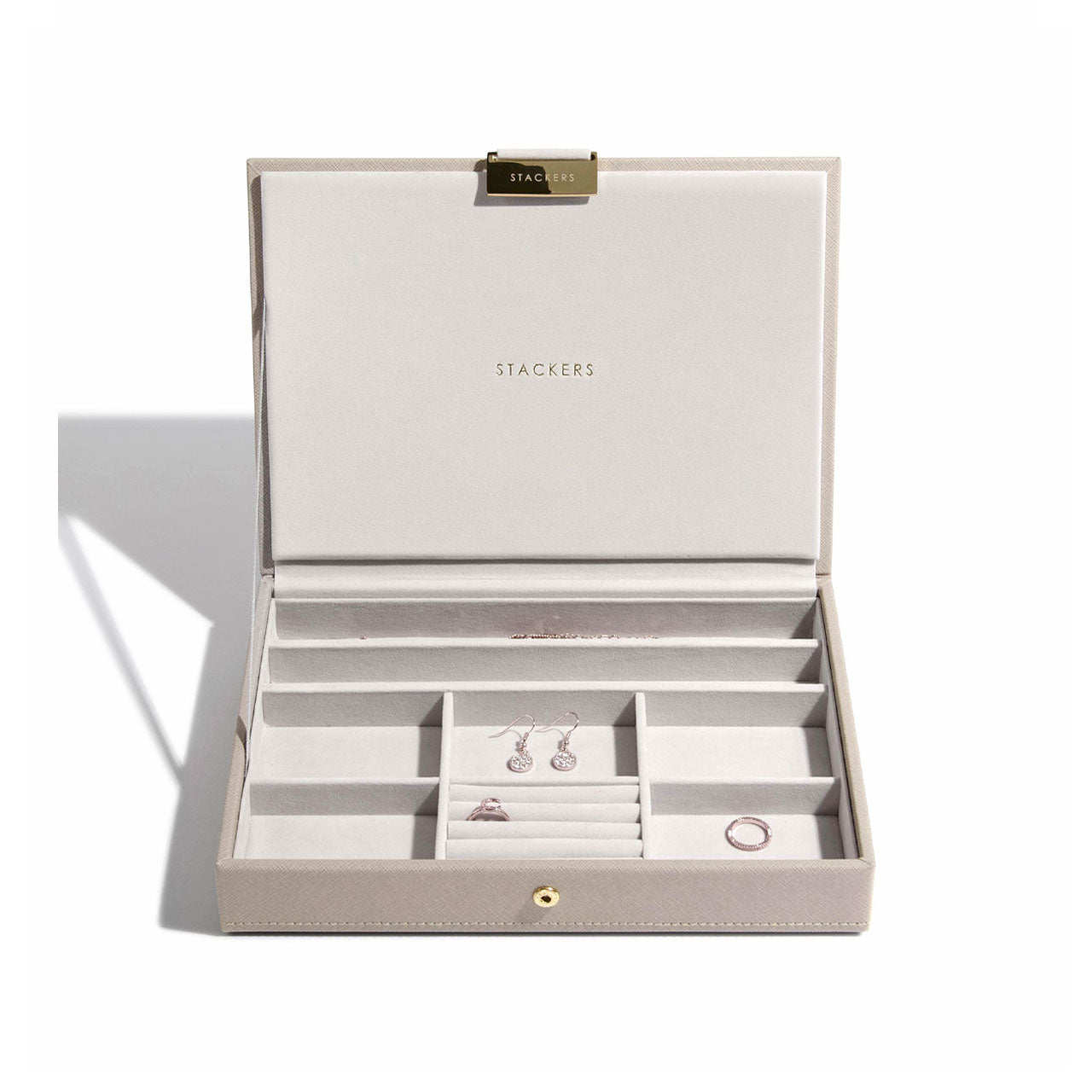 Taupe Classic Jewellery Box Lid