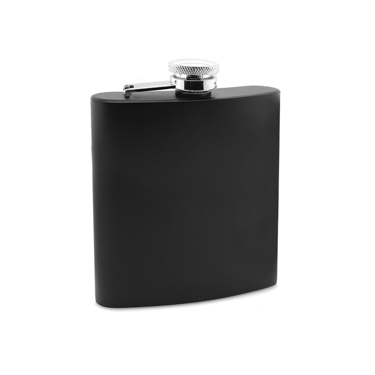 8oz Hip Flask in Matte Black Stainless Steel