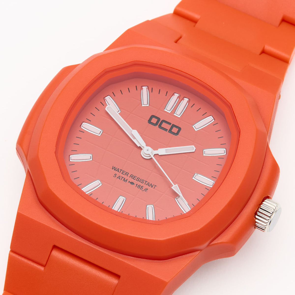 Orange Unisex Fashion Bright Colour Pop Watch
