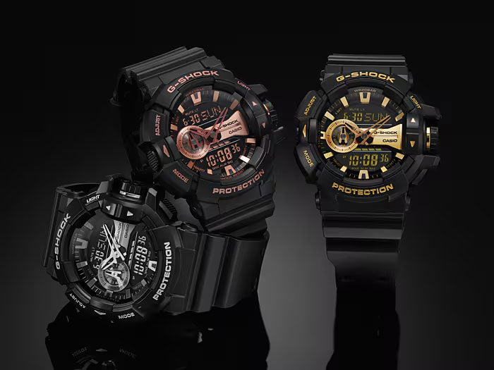 G-Shock - Black / Rose Gold Duo Watch - GA400GB-1A4