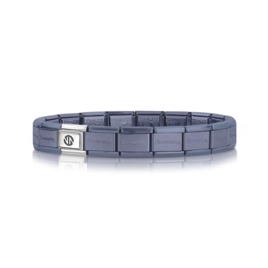 Composable Classic Bracelet Base 030001/SI/035 Stainless Steel Matt Sapphire Blue