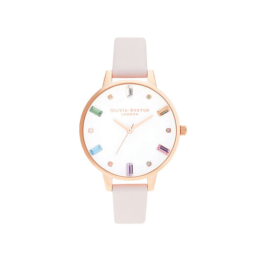 Rainbow Blossom & Rose Gold Watch