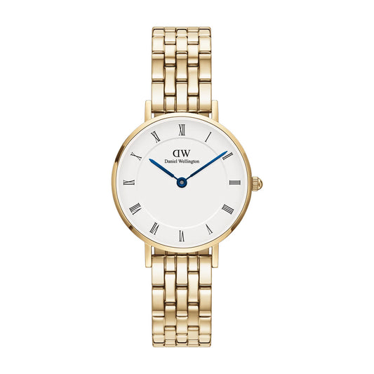 Petite Roman Numerals 5-Link Gold