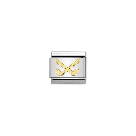 Composable Classic Link 030106/07 Hockey Sticks in 18k Gold