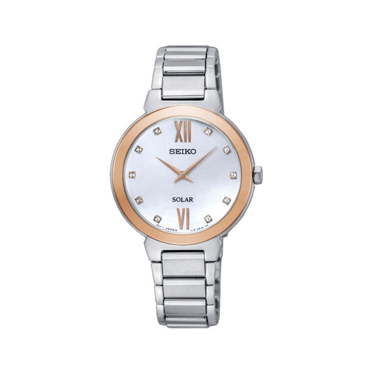 SUP382P - Ladies Two Tone Solar Powered Dress Watch