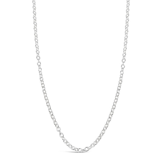 45cm Sterling Silver RCA60 Round Cable Chain