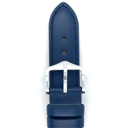 Corse - 18mm Blue Long Leather Watch Strap