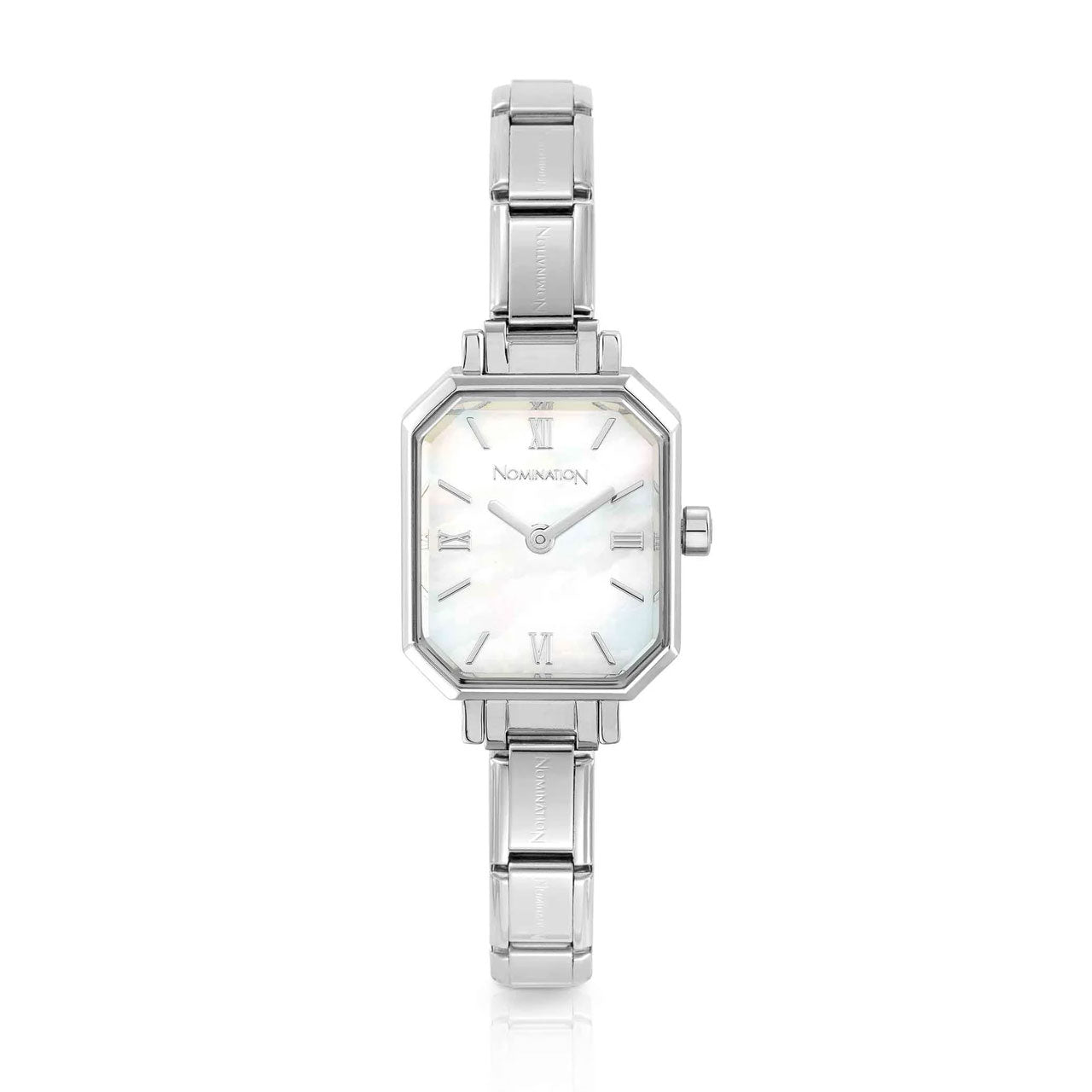 Watch Paris 076037/008 Stainless Steel & Rectangle Mother Of Pearl Dial