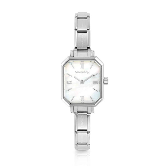 Watch Paris 076037/008 Stainless Steel & Rectangle Mother Of Pearl Dial