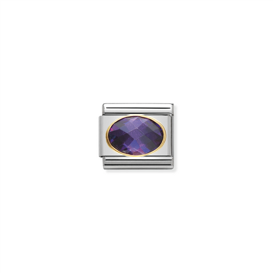 Composable Classic Link 030601/001 with Violet Faceted Stone