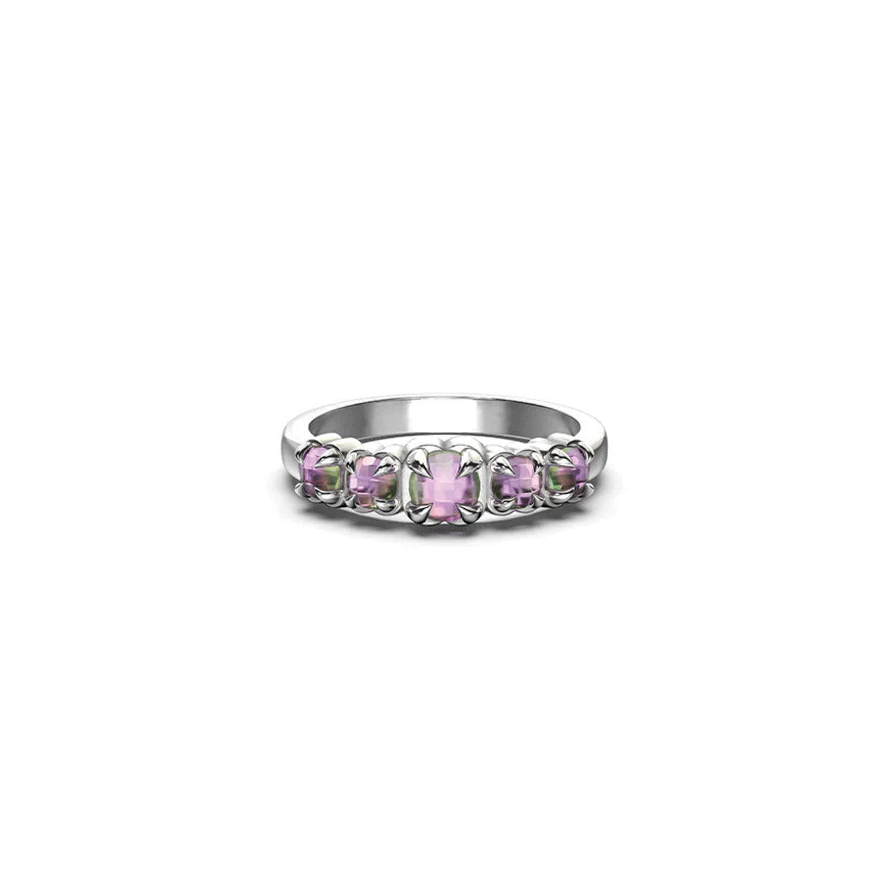 Halo Cluster Ring Mystic Quartz