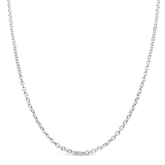 40cm Sterling Silver RCA50 Round Cable Chain