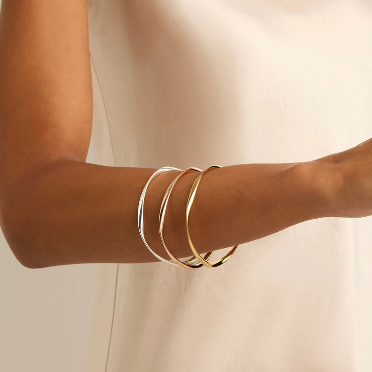 Garden of Eden Bangle - Rose Gold Plated