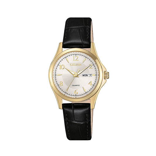 EQ0593-26A - Ladies Gold Dress Watch